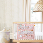 Baby 9 Cepli Bağlamalı Beşik Kenarı Düzenleyici (pembe) ( Lisinya )