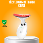 3 Modlu Boyun ve Yüz Bakım Cihazı – EMS, Temizleme, Sıcak Masaj ve Renkli Işık Terapi Özellikli - Vipsepet