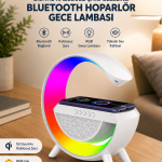 Google Dijital Kablosuz Şarj Özellikli Bluetooth Hoparlör Gece Lambası - Vipsepet