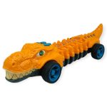 Timsah Araba - Otomatik Hareketli Sesli Işıklı 32 cm - Turuncu Timsah (Vipsepet)