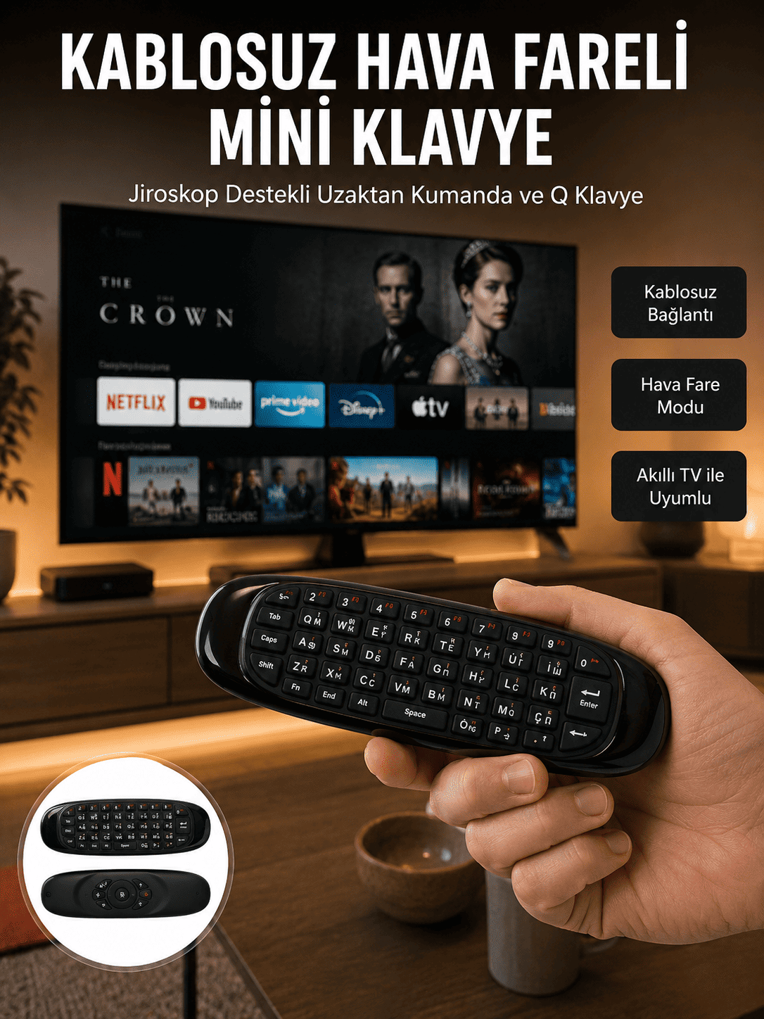 chatgpt-image-13-tem-2026-18-58-46 Android TV ve PC Uyumlu Kablosuz Hava Fareli Kumanda - Vipsepet - Görsel 1