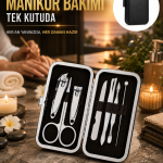 Evde Profesyonel Tırnak Bakımı İçin 7 Parça Premium Bakım Seti - Vipsepet