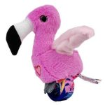 Peluş Ses Tekrarlı Hayvan Bileklik Aksesuar - Pembe Flamingo (Vipsepet)