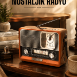 Ahşap Görünümlü Retro Bluetooth Radyo USB,AUX Ve SD Kart Girişli - Vipsepet