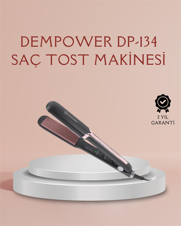 dempower-dp-134-tost-sac-sekillendiric-7-46bc DP-134 Tost Saç Şekillendirici – Hızlı Isınan, Kalıcı ve Belirgin Dalgalar İçin İdeal - Vipsepet - Görsel 1