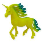 Çiftlik Hayvanları Serisi - Efsanevi Unicorn 12 cm - Sarı - Yeşil (Vipsepet)