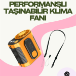 Dijital Göstergeli Turbo Taşınabilir Fan – USB Type-C, 3 Serinlik Modu - Vipsepet