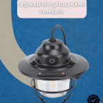 Dış Mekan İçin Şık LED Fener – 4400mAh Pil, IPX4 Su Geçirmez, Asılabilir - Vipsepet