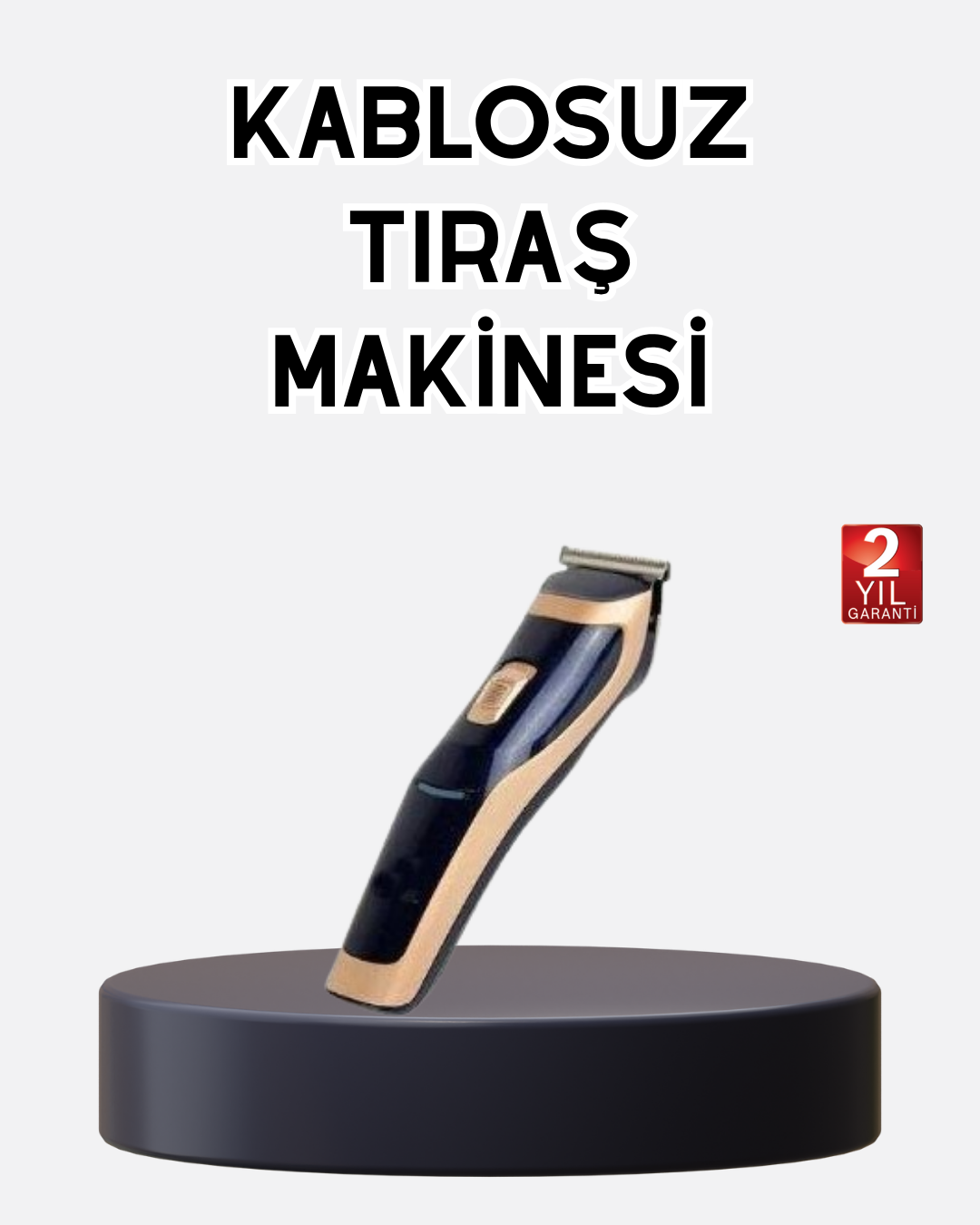 duzlestirici Profesyonel Şarjlı Saç ve Sakal Kesme Makinesi – Unisex, 12 mm Ayarlanabilir Başlık - vipsepet - Görsel 1