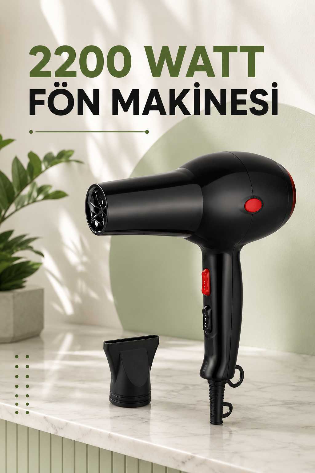 ffcba5d0-6fa3-4d71-ae73-44b06383cf45 Soğuk ve Sıcak Üfleme Özellikli AC Motorlu Saç Kurutma Makinesi - Vipsepet - Görsel 1