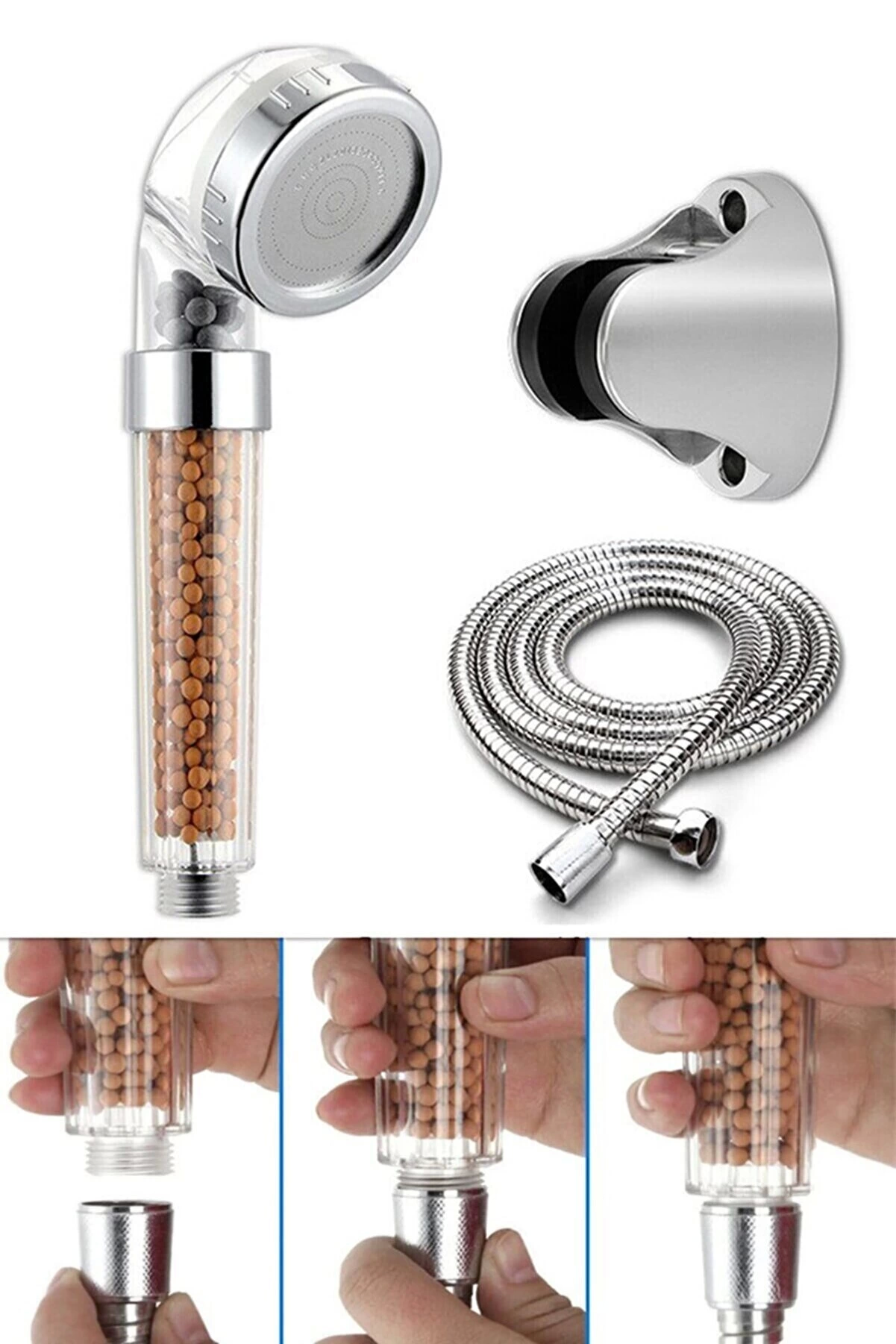 filtreli-ve-su-tasarruflu-aritmali-dus-basligi-seti-boncuklu-baslik-hortum-ve-mafsal-set-148243432-sw1201sh1801 Filtreli Ve Su Tasarruflu Arıtmalı Duş Başlığı Seti Boncuklu Başlık Hortum Ve Mafsal Set ( Vipsepet ) - Görsel 1