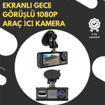G-Sensör ve Hareket Algılama Destekli 1080p Araç İçi Güvenlik Kamerası - Vipsepet