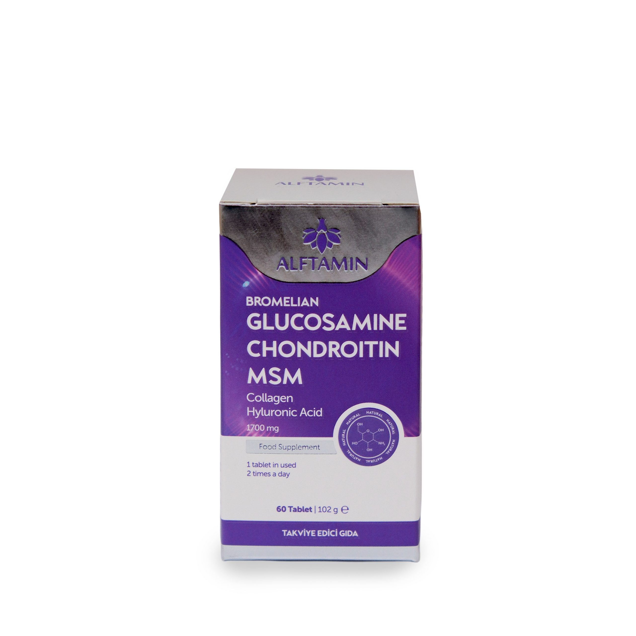 glucosmaine-dgnatural-urun-png-jpeg-1776152592 Glucosamine Chondroitin MSM + Collagen + Hyaluronic Acid + Bromelian 60 G - Vipsepet - Görsel 1