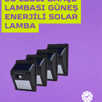 Güneş Enerjili Akıllı Duvar Lambası | PIR Sensörlü, Otomatik Aydınlatma, Dış Mekan İçin - Vipsepet