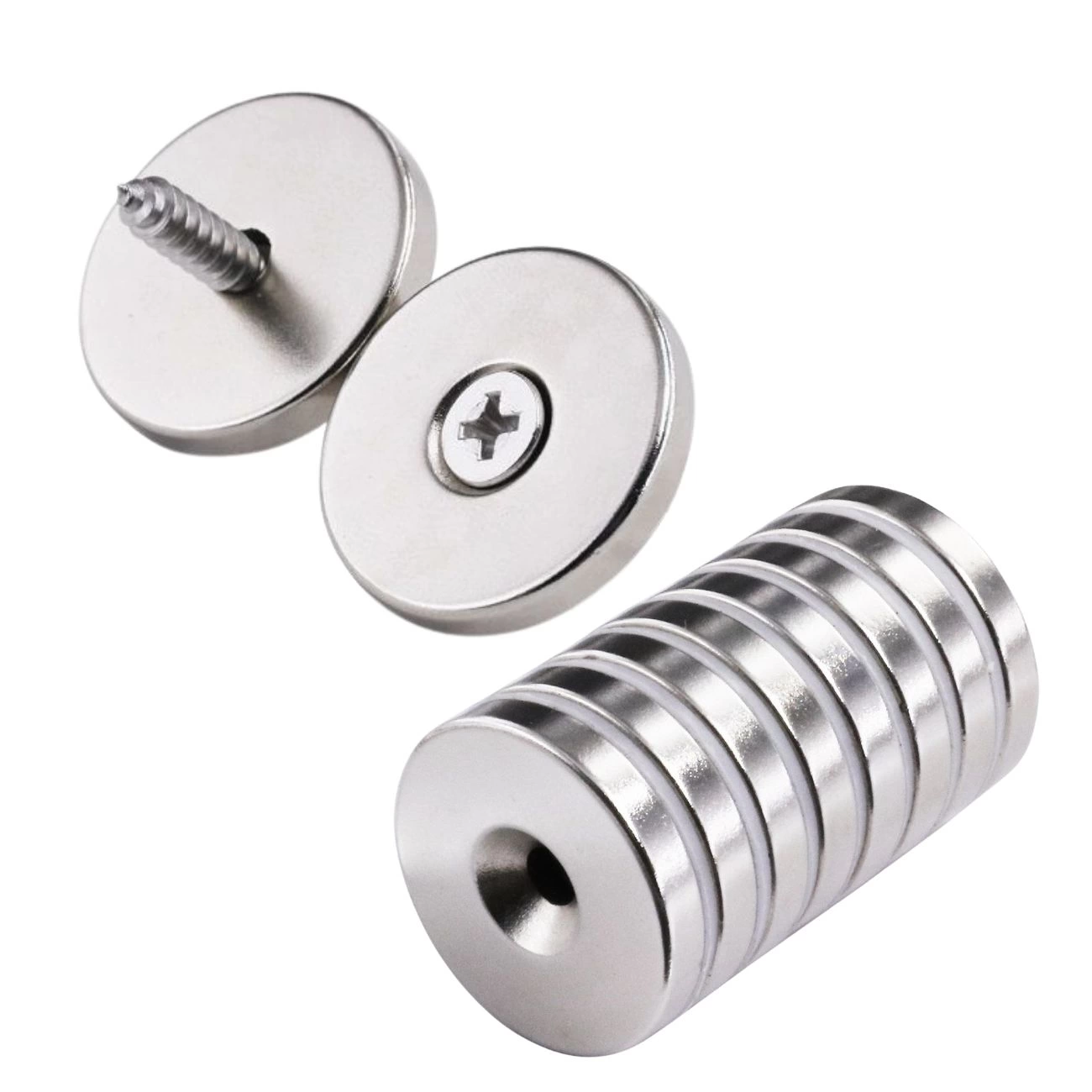 havsa-delikli-cok-guclu-neodyum-miknatis-25x10-5x55-mm-vida-atilabilir-n35-nikel-paslanmaz-87627117-sw1300sh1300 50 Adet 25x10/5x5,5 mm Neodyum Mıknatıs Havşa Delikli Magnet Vida Atılabilir N35 Nikel Paslanmaz ( Vipsepet ) - Görsel 1