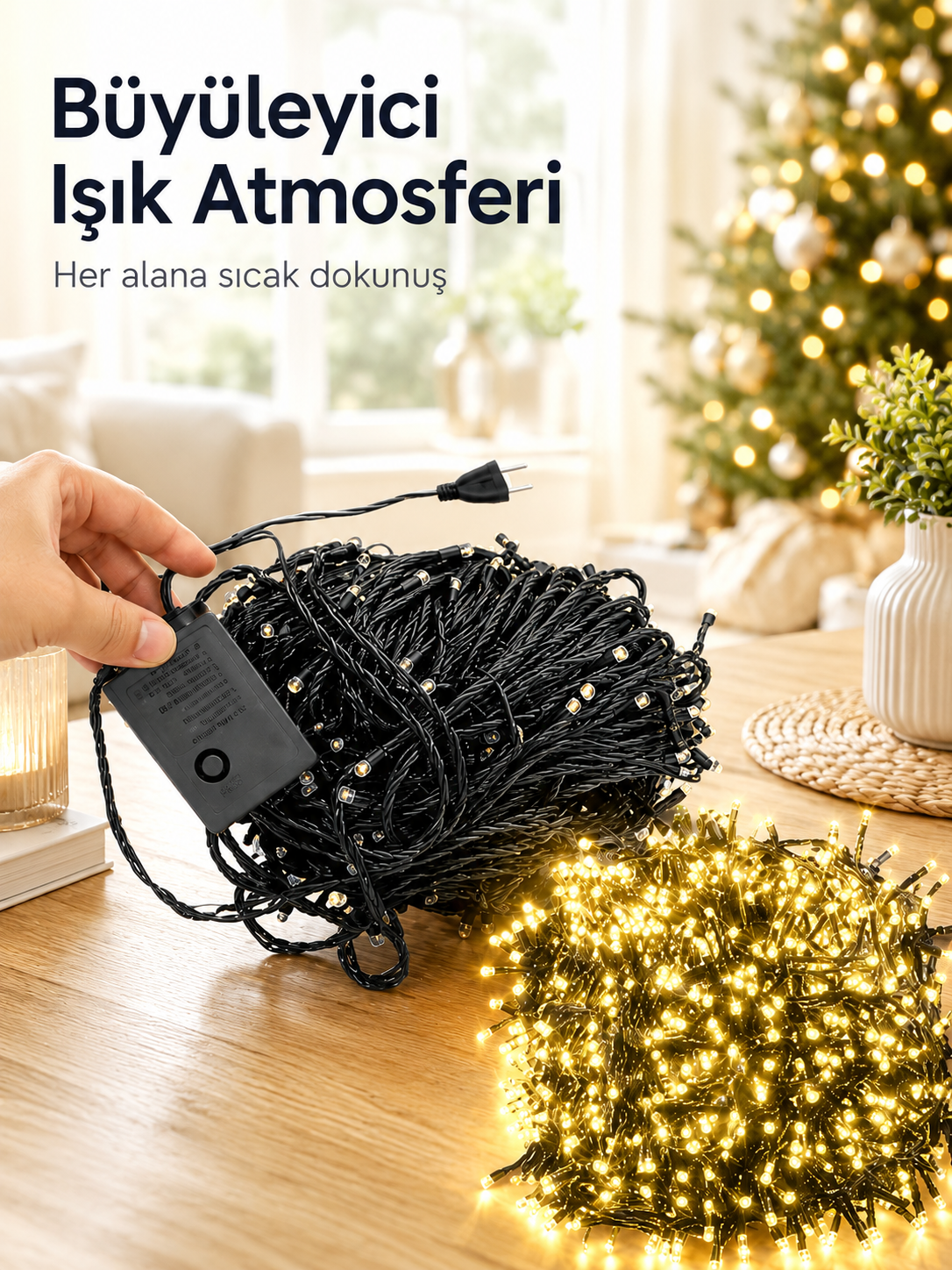 hnhjg 10 Metre Şerit Led Gün Işığı Led Işık Süsleme Parti Malzemesi Konsept - Vipsepet - Görsel 1