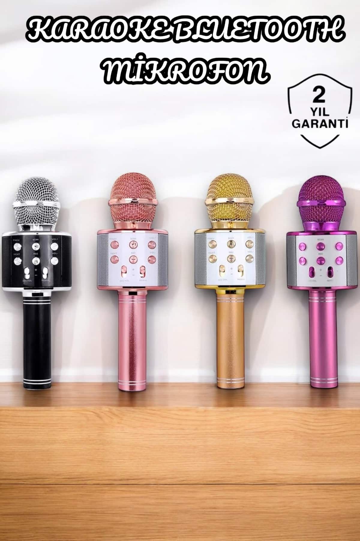 img-2572 Şarjlı ve Uzun Pil Ömürlü Karaoke Mikrofon USB Bellek Destekli, Profesyonel Ses - Vipsepet - Görsel 1