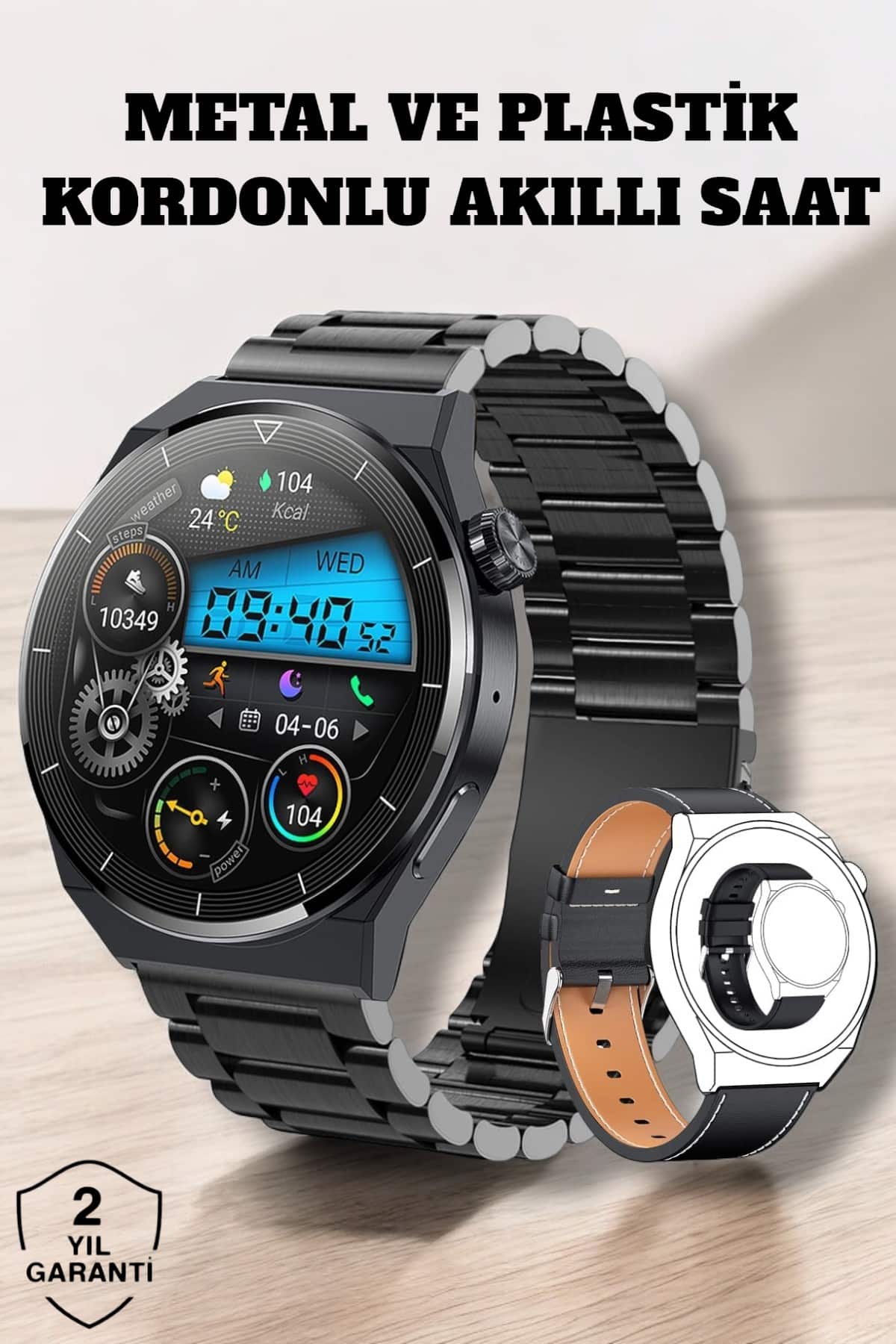 img-3658-photoroom Akıllı Saat Sağlık ve Fitness Takibi Bluetooth Bağlantılı Dokunmatik Ekran - Vipsepet - Görsel 1