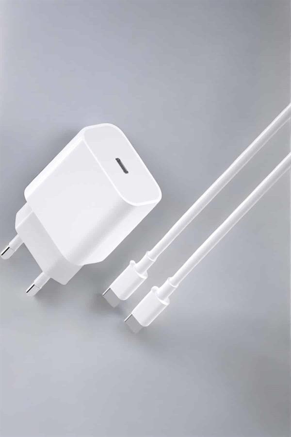 Compressed by jpeg-recompress İOS Uyumlu Type-C Girişli Hızlı Şarj 15/15 Pro Max Adaptör ve Kablosu - Vipsepet - Görsel 1