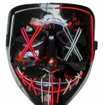 Işıklı Led Maske Parti Eğlence Maskesi Hallowen Neon Maske - Vipsepet