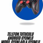 Joystik Gamepad Bluetooth Telefon Tutucu Oyun Kolu Telefon Android Uyumlu - Vipsepet
