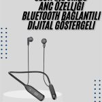 Kablolu Kulak İçi Bluetooth Kulaklık 60 Saat ANC Özellikli Boyun Bantlı - vipsepet