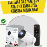 Kablosuz 4K Projeksiyon – Wi‑Fi 6  Ve  Bluetooth 5.0 ile Oyun ve Uygulama Merkezli - Vipsepet