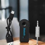 Kablosuz Bluetooth Aux Araç Kiti Siyah Hafıza Kartlı - Vipsepet