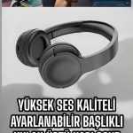 Kablosuz Bluetooth Kulaklık ANC/ENC Destekli Kulak Üstü Yüksek Ses Kaliteli - vipsepet