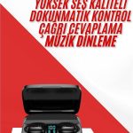 Kablosuz Bluetooth Kulaklık Android ve İOS Uyumlu Led Göstergeli Powerbankli - vipsepet