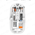 Bluetooth USB Çift Modlu Sessiz Mouse, Şeffaf Mıknatıslı Kapaklı, Type-C Şarjlı, DPI Ayarlı, Kablosuz 10m Çekim Mesafeli, Masaüstü Kısayol Tuşlu, Taşınabilir Şarjlı Mouse Beyaz ( Vipsepet )