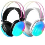 Kulak Üstü Kablosuz Bluetooth Kulaklık Unısex Renkli Işıklı Kulaklık - vipsepet