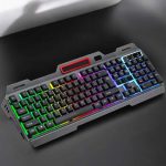 Led Işıklı Oyuncu Klavye Usb Girişli RGB Işıklı Q Klavye Mouse Hediyeli - Vipsepet