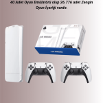 M15 Retro Konsol – 20.000 Oyunlu, Çift Gamepadli, 4K HDMI - Vipsepet