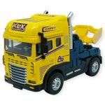 Metal Tır 1:24 - Sesli Işıklı Tır 13 cm - Sarı (Vipsepet)