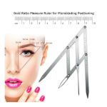 Microblading Simetrik ve Estetik Kaş Ölçüm Cetveli, Kalıcı Makyaj Altın Oran Pergeli 275 ( Vipsepet )