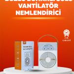 Mini USB Klima Fan | 3 Kademeli Spreyli Hava Soğutucu, Taşınabilir - Vipsepet