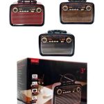 Nostaljik Görünümlü Ahşap Radyo TF SD USB Girişli Led Fener Işıklı - Vipsepet