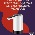Otomatik Damacana Su Pompası | 40-80 Saniye Zaman Ayarlı | %90 Açılabilir Hijyenik Tasarım | Şarjlı ve Portatif - Vipsepet