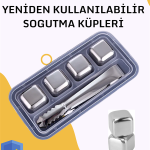 Paslanmaz Metal Buz Küpleri-Çok Amaçlı Kullanıma Uygun - Vipsepet
