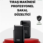 Pistonlu ve Örgülü Ağ Başlıklı Kart Tipi Traş Makinesi – Hafif, Güvenli, USB Şarjlı - vipsepet