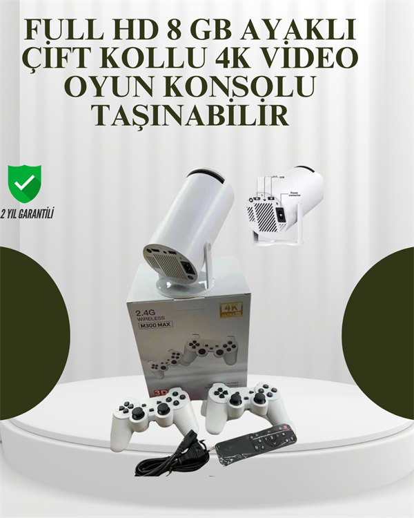 portatif-4k-projeksiyon-400-uygulama-k-b-bb95 Portatif 4K Projeksiyon – 4.000 Uygulama, Kablosuz Yansıtma ve Bluetooth 5.0 - Vipsepet - Görsel 1