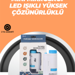 Portatif El Mikroskop – LED Işıklı, Aynı Anda Net Odaklama - Vipsepet