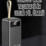 Powerbank 60.000 Mah Hızlı Şarj 4 Çıkışlı Uzun Şarj Süreli Dijital Göstergeli - vipsepet