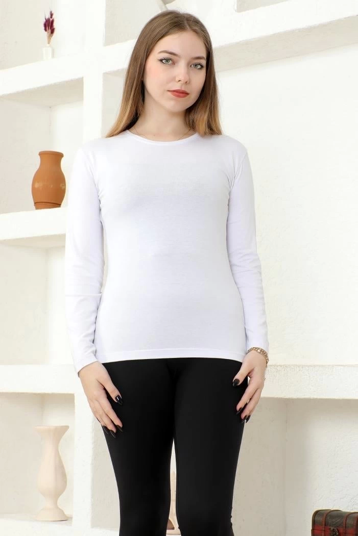 rahat-ve-sik-uzun-kollu-bisiklet-yaka-likrali-viskon-penye-body-haki-34642328-sw701sh1051 Rahat Ve Şık Uzun Kollu Bisiklet Yaka Likralı Viskon Penye Body Beyaz ( Vipsepet ) - Görsel 1