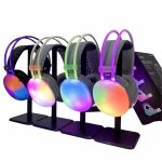 RGB Işıklı Yüksek Ses Kaliteli Kablosuz Kulak Üstü Bluetooth Kulaklık - vipsepet