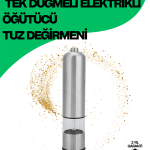 Şeffaf Hazneli Elektrikli Tuz Karabiber Öğütücü Pilli Taşınabilir Mutfak Aleti - Vipsepet