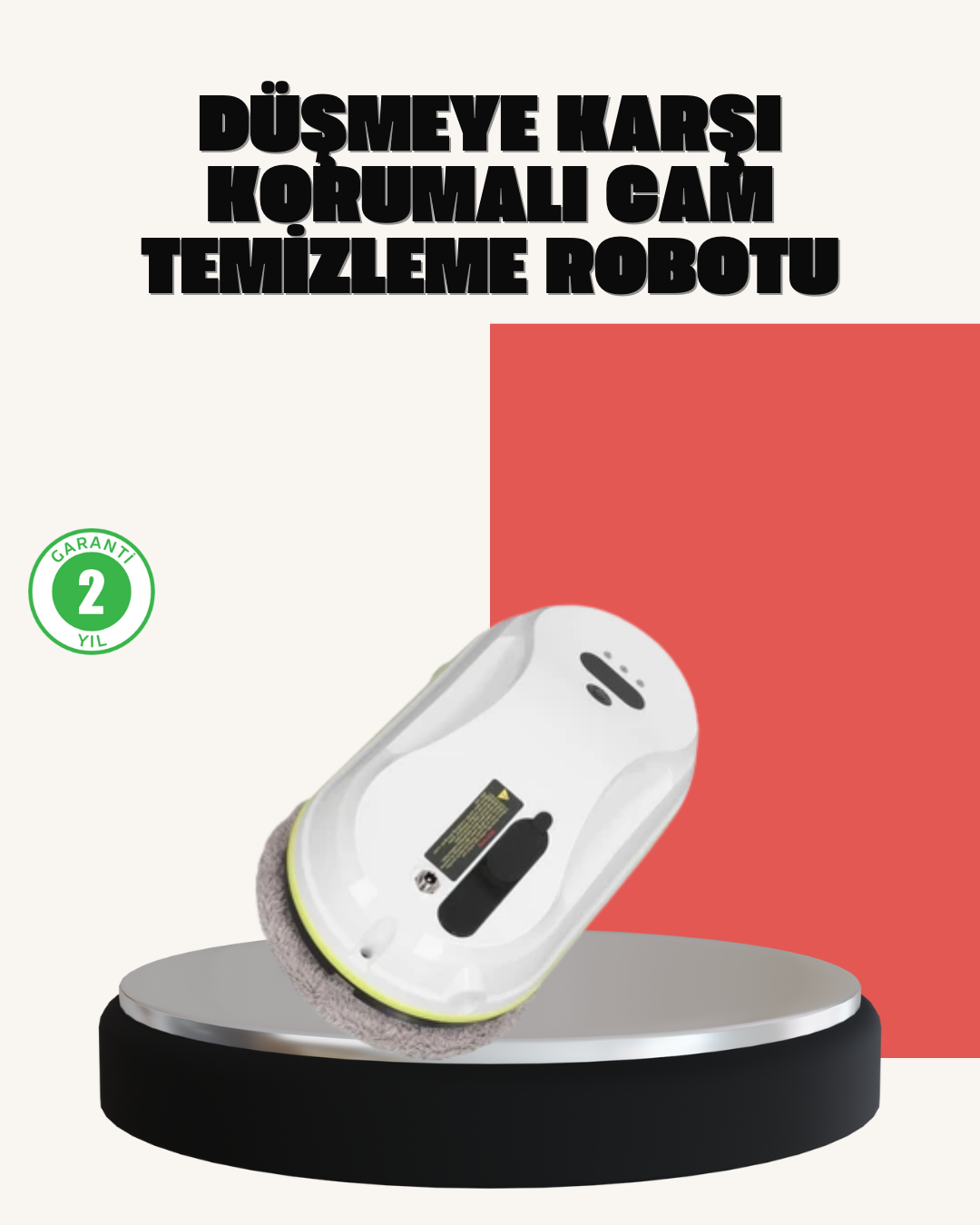 seffaf-kasa-akilli-saat-1 UPS Destekli Düşmeye Karşı Korumalı Cam Temizleme Robotu - Vipsepet - Görsel 1