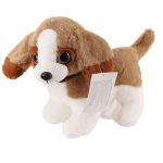 Sesli Peluş Köpek - 2309033 - Kahverengi-Beyaz (Vipsepet)