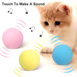 Sesli ve Akıllı Kedi Oyuncak Topu - 50 mm, Hayvan Sesli, Eğlenceli Kedi Oyuncağı ( Vipsepet )